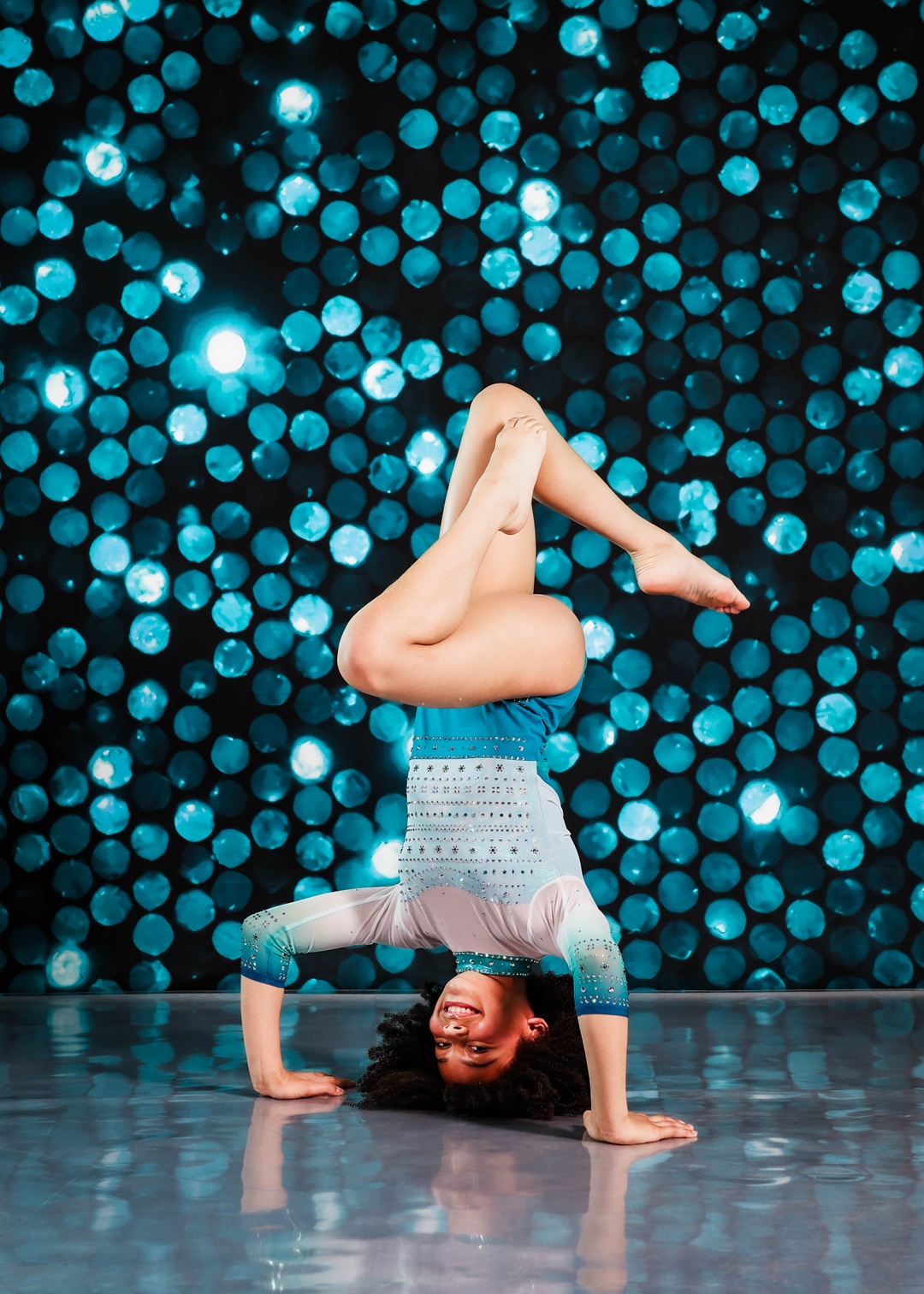 Athlete captured in a dynamic moment of action and focus